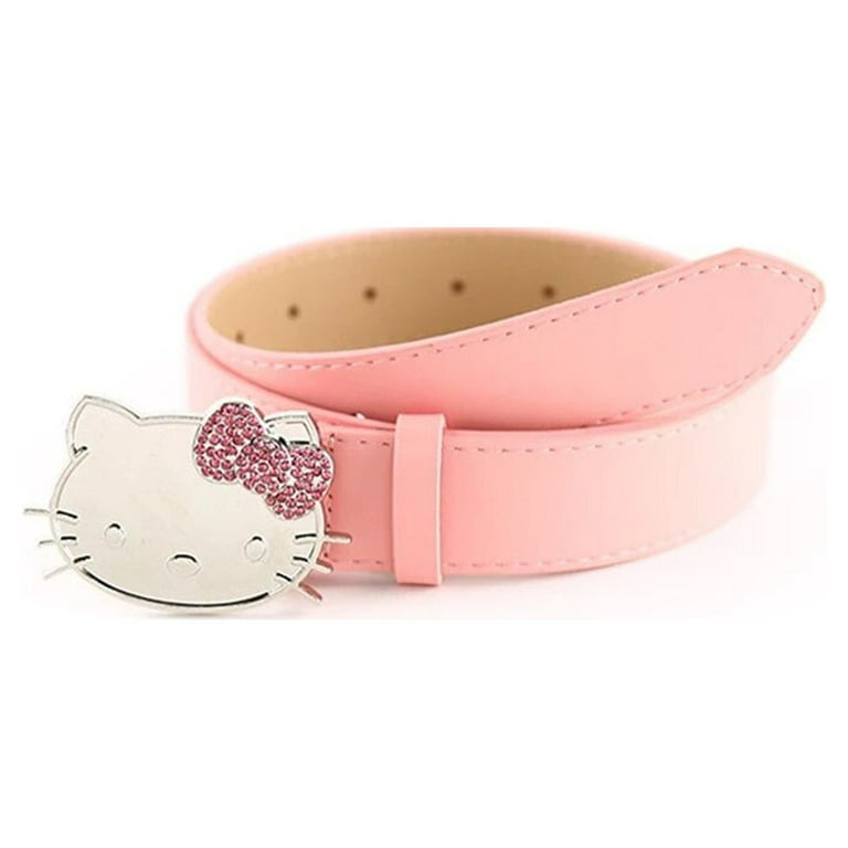 Hello Kitty Belt Pink Rhinestone Sanrio Girly Heart Y2k