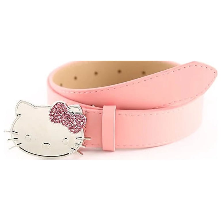 Hello Kitty Belt Pink Rhinestone Sanrio Girly Heart Y2k  display picture 1