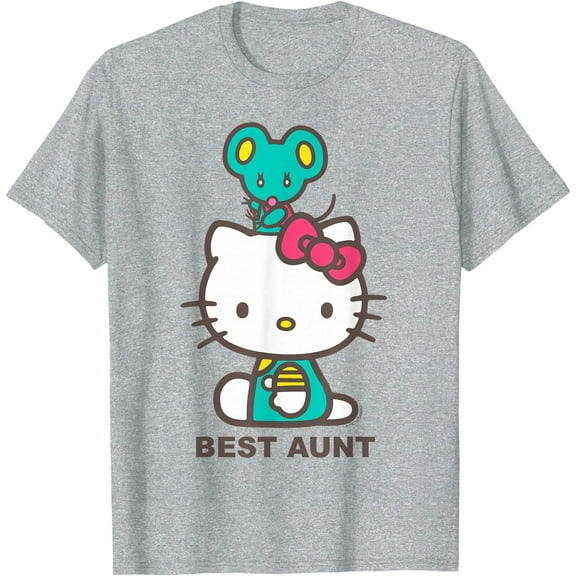 Hello Kitty Best Aunt DTG Print Unisex T-Shirt