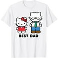 thumbnail image 1 of Hello Kitty Best Dad Fathers Day DTG Print Unisex T-Shirt, 1 of 5