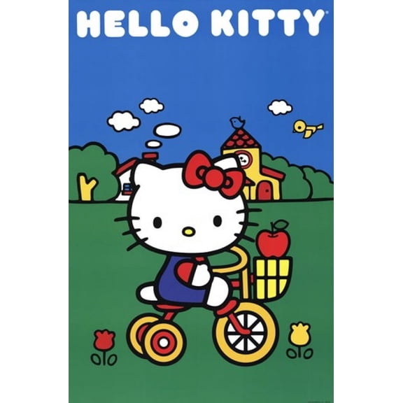 Hello Kitty - Bike Scene Poster (24 x 36)