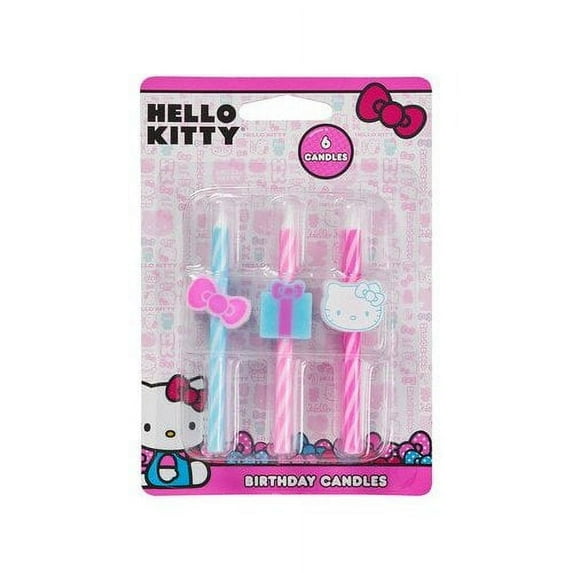 Hello Kitty Birthday Cake Candles Decoration Party