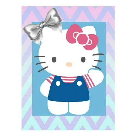 Hello Kitty Birthday Edible Image Cake Topper For Quarter Sheet Cake By TNCT