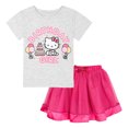 thumbnail image 1 of Hello Kitty Birthday T-Shirt and Mesh Tulle Skirt Outfit Set Toddler to Big Kid, 1 of 5