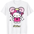 thumbnail image 1 of Hello Kitty Birthday Zodiac Aries DTG Print Unisex T-Shirt,White Color,Size 2XL, 1 of 5