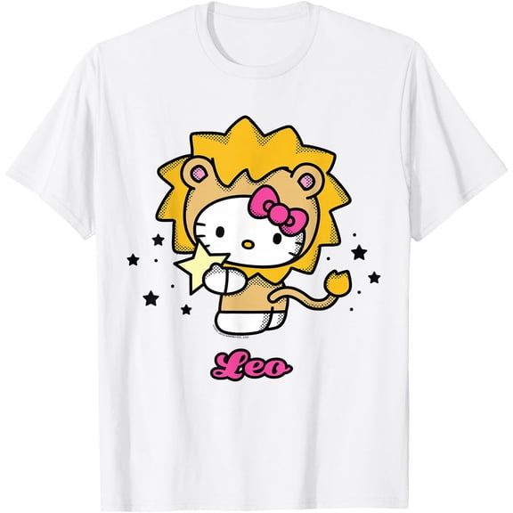 Hello Kitty Birthday Zodiac Leo DTG Print Unisex T-Shirt