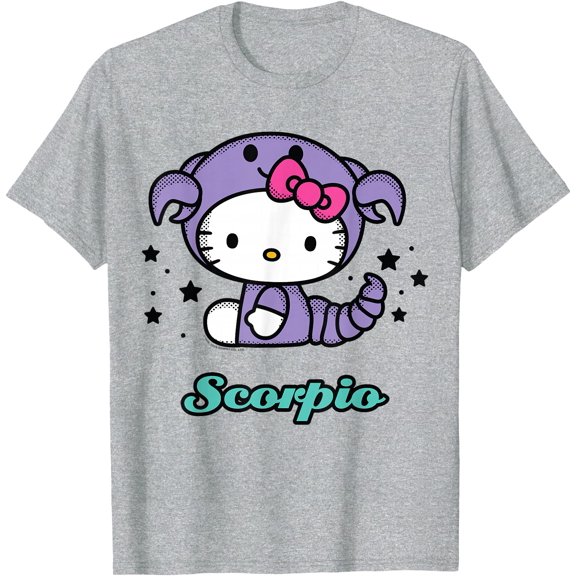 Hello Kitty Birthday Zodiac Scorpio DTG Print Unisex T-Shirt