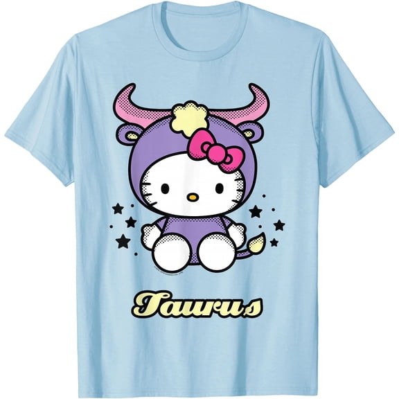 Hello Kitty Birthday Zodiac Taurus DTG Print Unisex T-Shirt