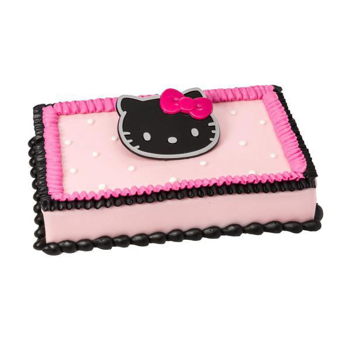 A BIRTHDAY PLACE Hello Kitty Black Layon-Cake decor
