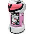 thumbnail image 1 of Hello Kitty Black Notebook Throw Blanket 46" x 60", 1 of 4