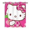thumbnail image 1 of Hello Kitty Blackout Curtains for Boys Girls Home Decor, Cartoon Fun Insulation Curtains, Bedroom Living Room Blackout Curtains 140x160cm, 1 of 5