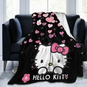 Hello Kitty Blanket Cartoon Blanket Super Soft Blanket for Bedroom Living Room Bed Sofa Car 50"X40"