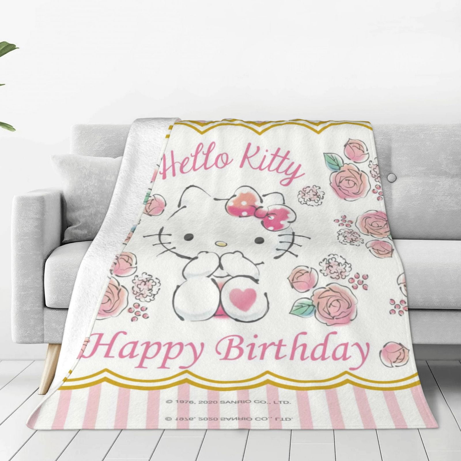 Hello Kitty Blanket Cartoon Blanket Home Cute Blankets for Sofa Bed ...