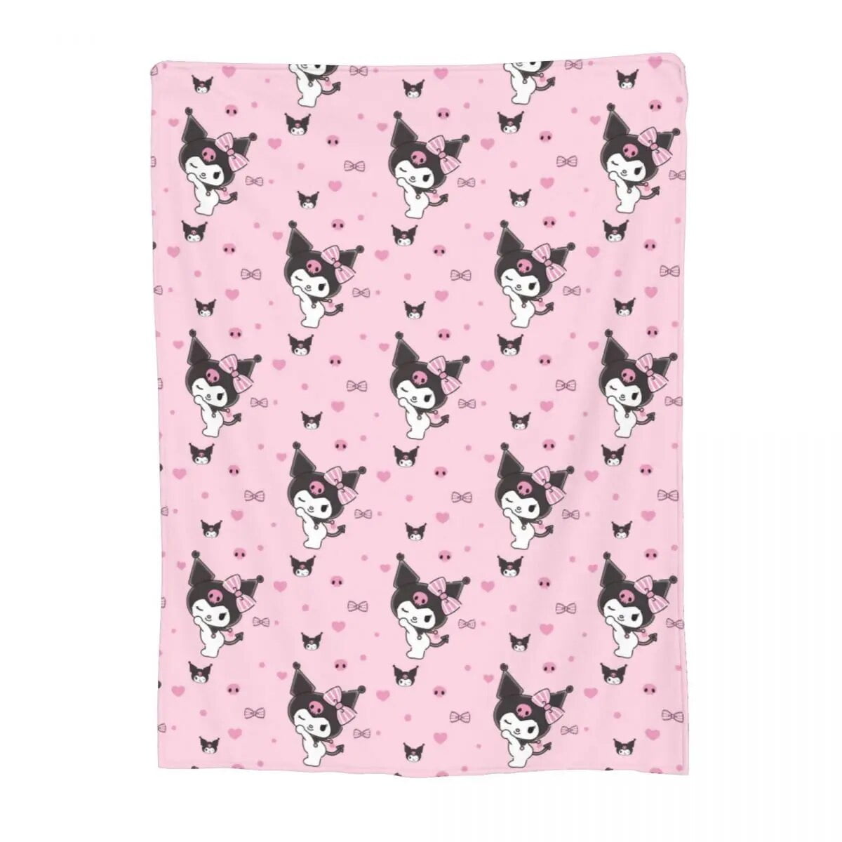 Hello Kitty Blanket Flannel Textile Decor Kitty White Cozy Lightweight