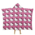 thumbnail image 1 of Hello Kitty Blanket Hoodie, Wearable Blanket, Cloak Hooded Throw Blanket, Soft Warm Fluffy Blankets for Bed Couch Sofa, 1 of 8