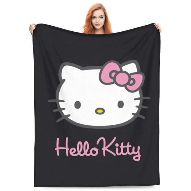 Hello Kitty Blanket Lightweight Throw Blanket Flannel Fleece Microfiber ...