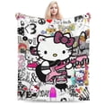thumbnail image 1 of Hello Kitty Blanket, Super Soft Throw Blanket, Cozy Flannel Blankets For Boys Girls, Warm Blankets For Couch Sofa Bed, 40"X30", 1 of 9