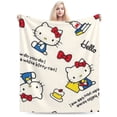 thumbnail image 1 of Hello Kitty Blanket, Super Soft Throw Blanket, Cozy Flannel Blankets For Boys Girls, Warm Blankets For Couch Sofa Bed, 50"X40", 1 of 9