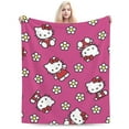 thumbnail image 1 of Hello Kitty Blanket, Super Soft Throw Blanket, Cozy Flannel Blankets For Boys Girls, Warm Blankets For Couch Sofa Bed, 50"X40", 1 of 9
