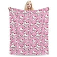 thumbnail image 1 of Hello Kitty Blanket, Super Soft Throw Blanket, Cozy Flannel Blankets For Boys Girls, Warm Blankets For Couch Sofa Bed, 50"X40", 1 of 9