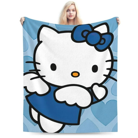 Hello Kitty Blanket, Super Soft Throw Blanket, Cozy Flannel Blankets For Boys Girls, Warm Blankets For Couch Sofa Bed, 50"X40"