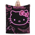 thumbnail image 1 of Hello Kitty Blanket, Super Soft Throw Blanket, Cozy Flannel Blankets For Boys Girls, Warm Blankets For Couch Sofa Bed, 60"X50", 1 of 9