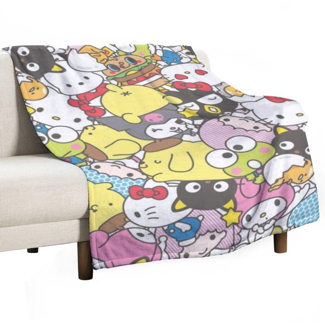 Hello Kitty Blanket UltraSoft Flannel Plush 300g Anime Merchandise