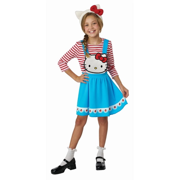 California Costumes Hello Kitty Blue Overall Dress Child Costume | Small Female