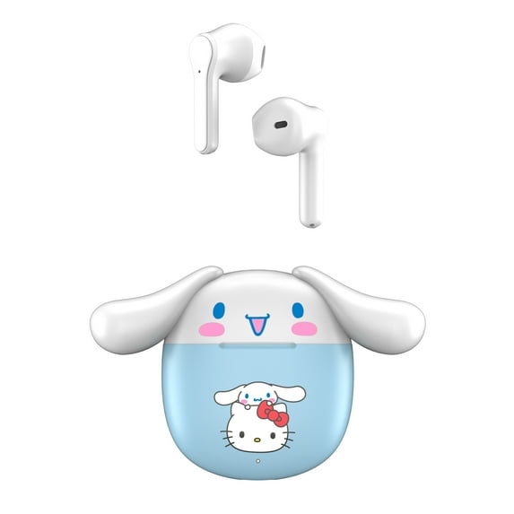 Hello Kitty Bluetooth Wireless Earbuds with Charging Case - Built-in Mic, Easy Pairing, Cute Hello Kitty Design, Perfect for Kids, Teens, and Hello Kitty Fans