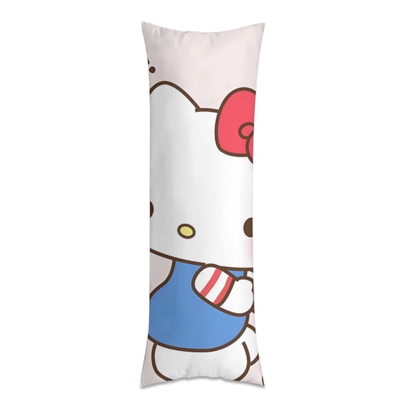 Hello Kitty Body Pillowcase cartoon pattern printed pillowcase - soft and breathable pillowcase, envelope closure