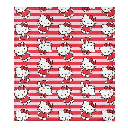 Hello Kitty Bow Huggable Cloud Throw for Kids, 60x70 inches