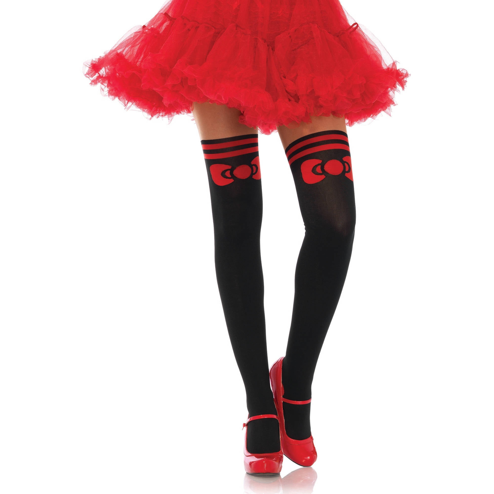 Hello Kitty Bow Spandex Tights One Size