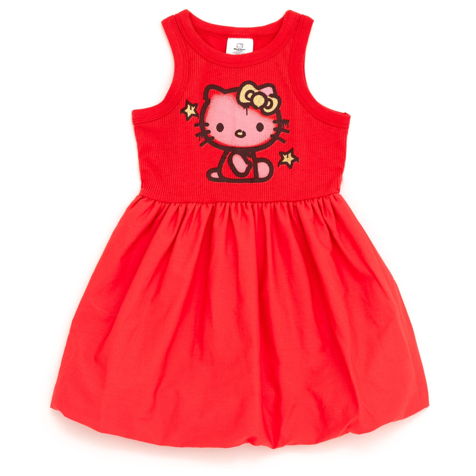 Hello Kitty Bubble Ribbed Dress Toddler to Big Kid
