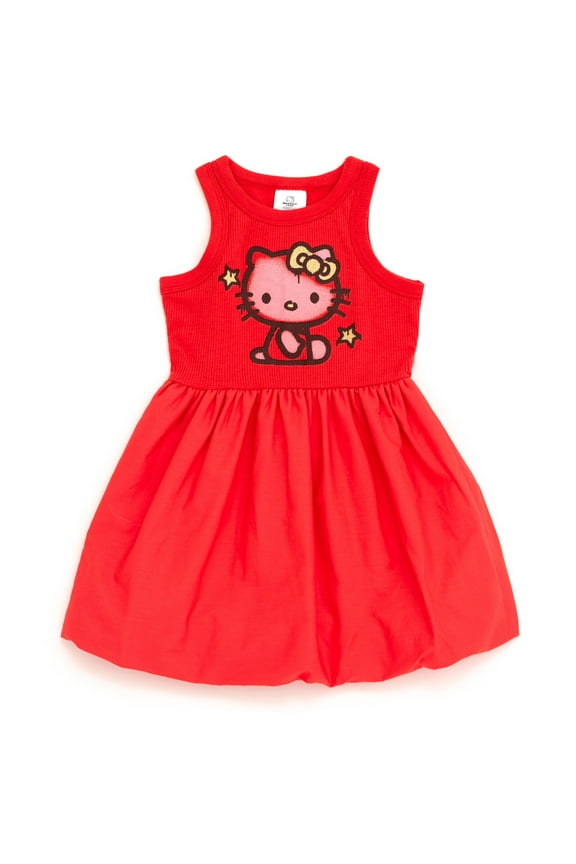 Bubble Ribbed Dress Toddler to Big Kid