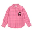 thumbnail image 1 of Hello Kitty Button Down Dress Shirt Plaid Toddler to Big Kid, 1 of 5