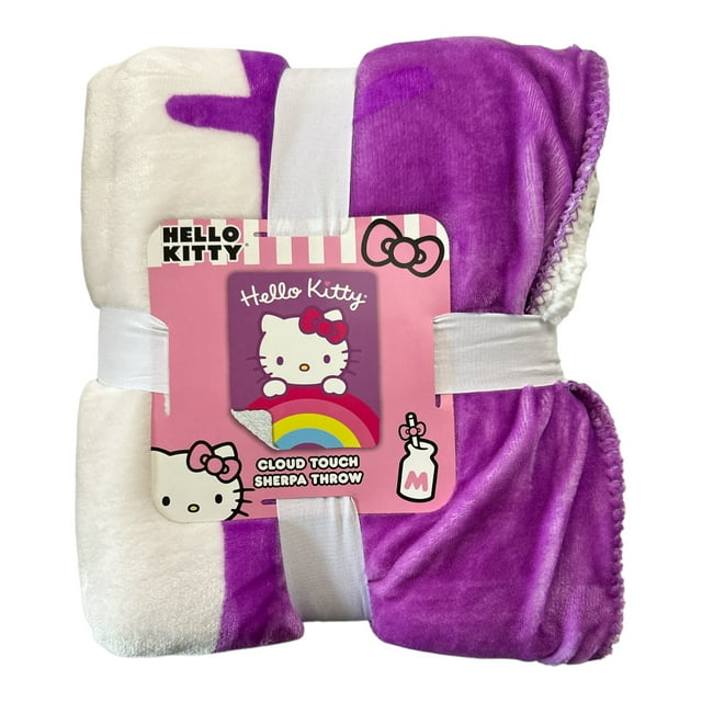 Hello Kitty By Sanrio 50"x60" Cloud Touch Ultra Soft Sherpa Throw