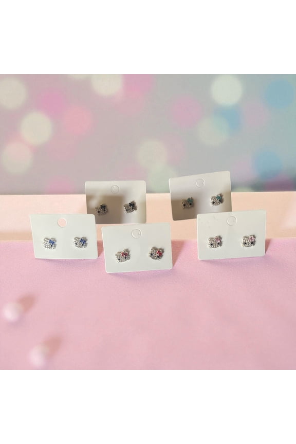 Hello Kitty CZ Erring blue bow