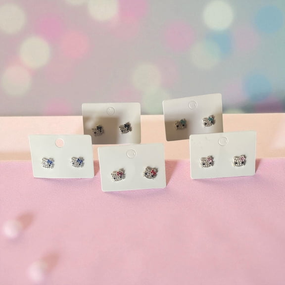 Hello Kitty CZ Erring blue bow