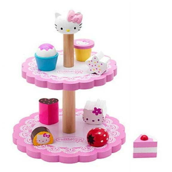 Hello Kitty Cake Tiered Serving Tray Playset