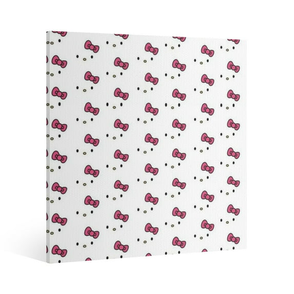 Hello Kitty Canvas Wall Art Cartoon Wall Decor | HD Printed & Wooden framed wall art | Modern Wall Decor for Gift | Kids Room Decor | Made in USA 24x24Inch