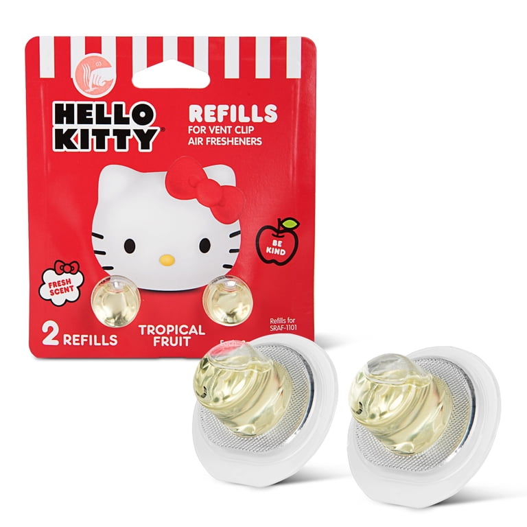 Hello Kitty Car Air Freshener Refills 2-pack - Tropical Fruit