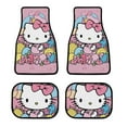 thumbnail image 1 of Hello Kitty Car Floor Mats 4PC Set Anti Skid Vehicle Floor Mat Car Carpet for Front Rear Seats Universal Auto Interior Accessories, 1 of 8