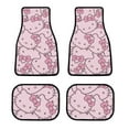 thumbnail image 1 of Hello Kitty Car Floor Mats 4PC Set Anti Skid Vehicle Floor Mat Car Carpet for Front Rear Seats Universal Auto Interior Accessories, 1 of 8