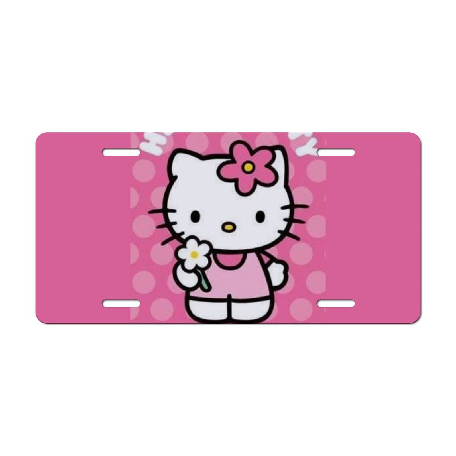 Pink Hello Kitty Number Plate Frame On A Toyota Car In Phetchabun, Thailand, South East Asia Stock Photo - Foto 13