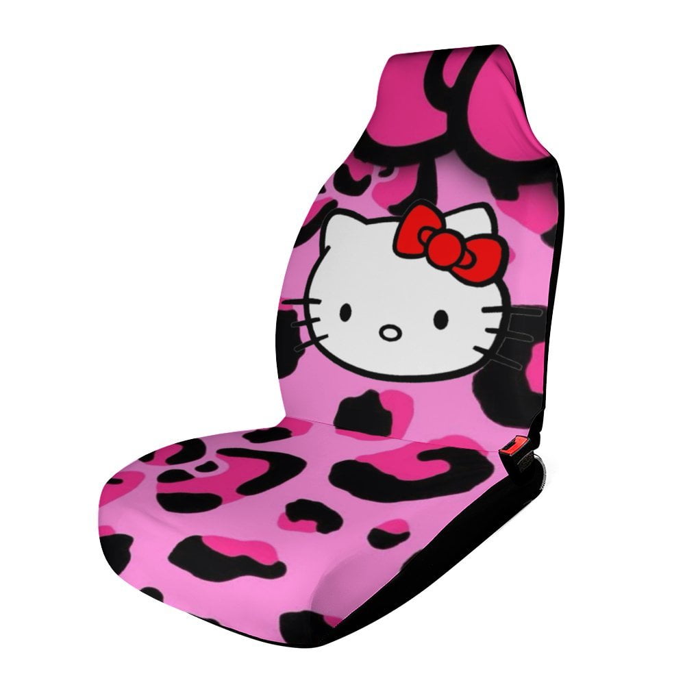 Hello Kitty Car Seat Covers Nonslip Elastic Front Seat Protector Fashion Prints Seat Mat Cover Universal Fit Cars Trucks SUV 2PCS Car Accessories Walmart