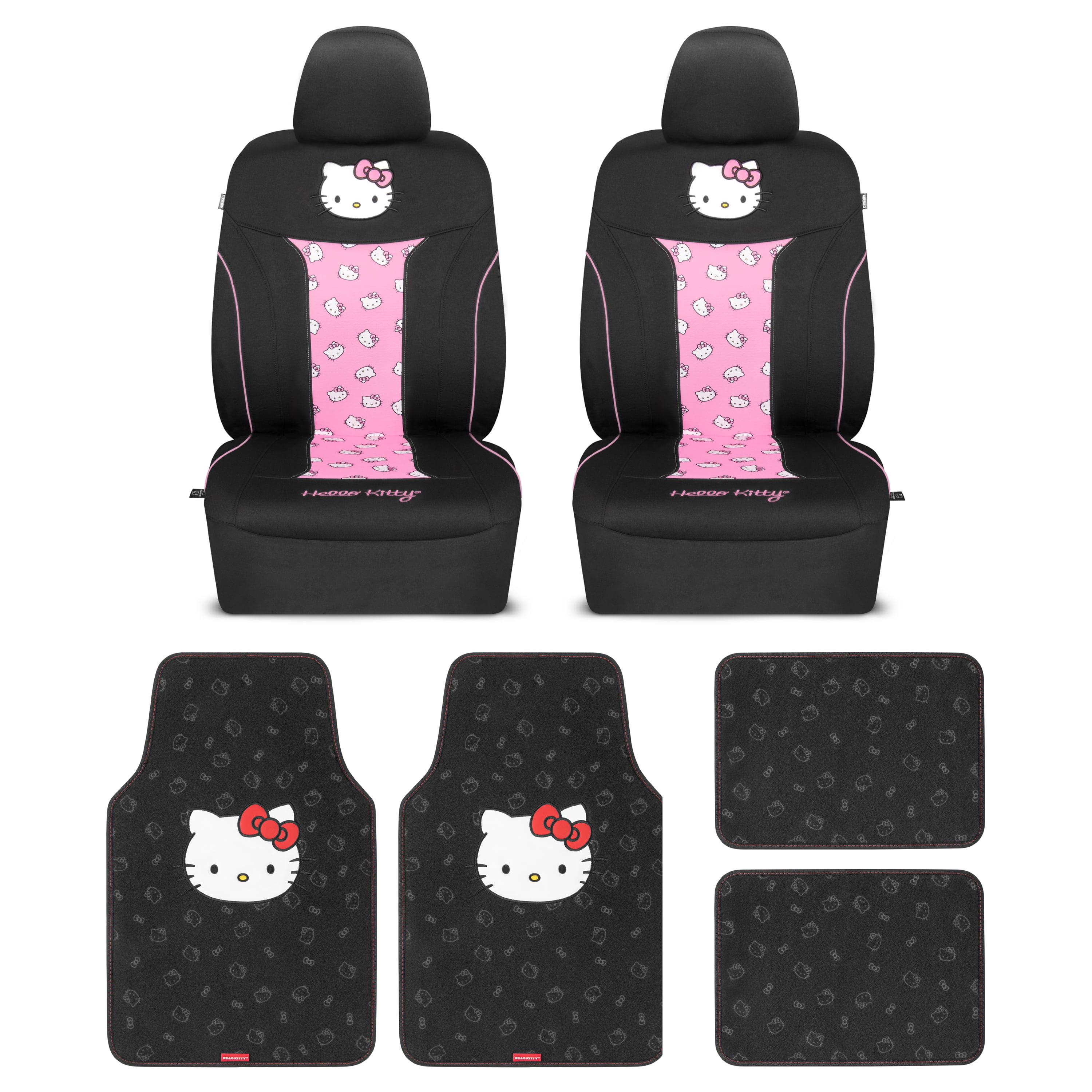 Colorful Kitten Cat Pattern Print Universal Fit Car Seat Cover