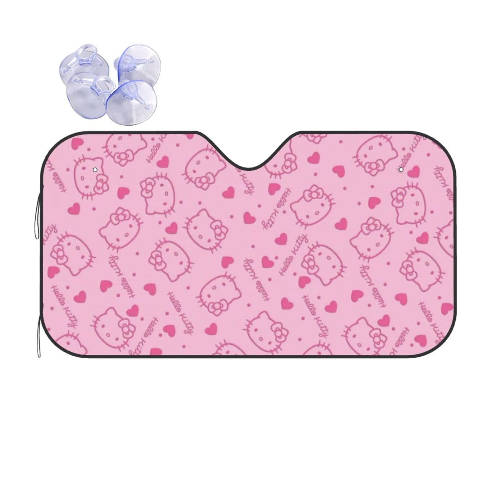 Hello Kitty Car Sun Shade Front Windshield Sun Shade Hardened Sun Visor