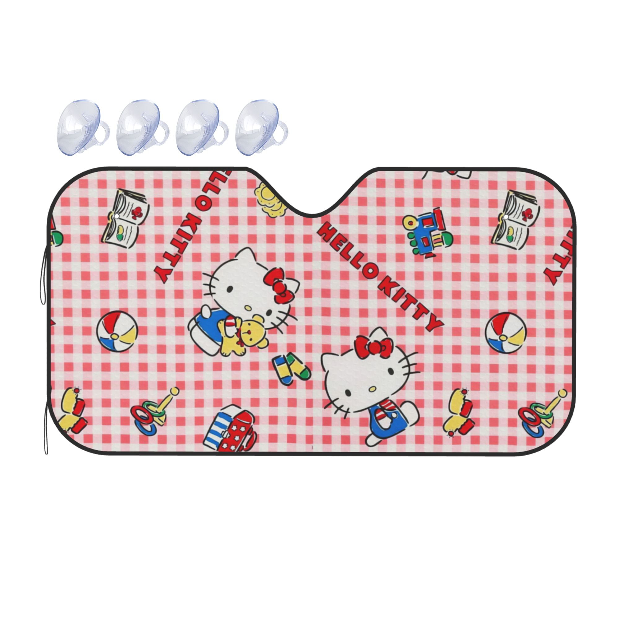 Hello Kitty Car Sun Shade Windshield Sunshade Block Uv Rays Protector