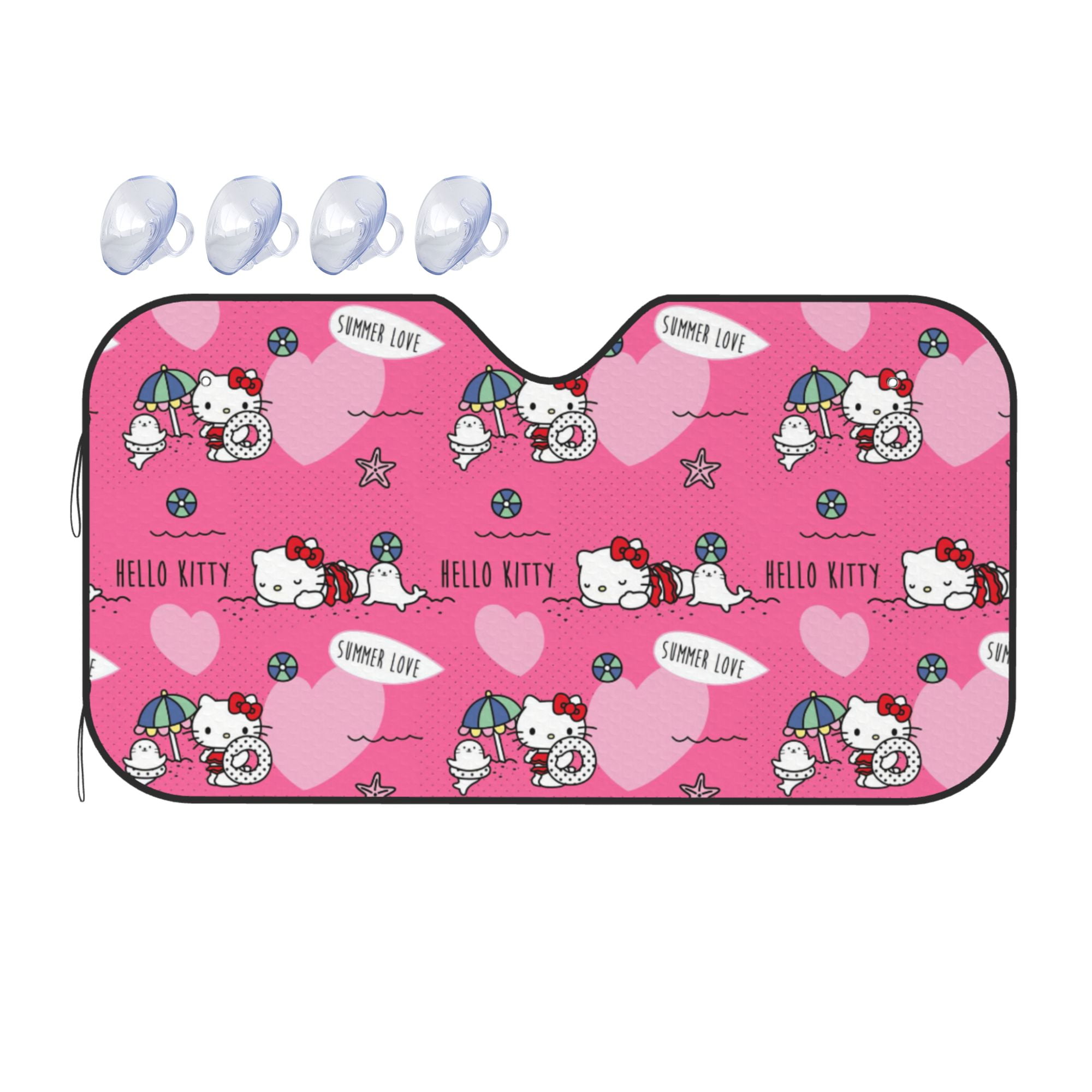 Hello Kitty Car Sun Shade Windshield Sunshade Block Uv Rays Protector