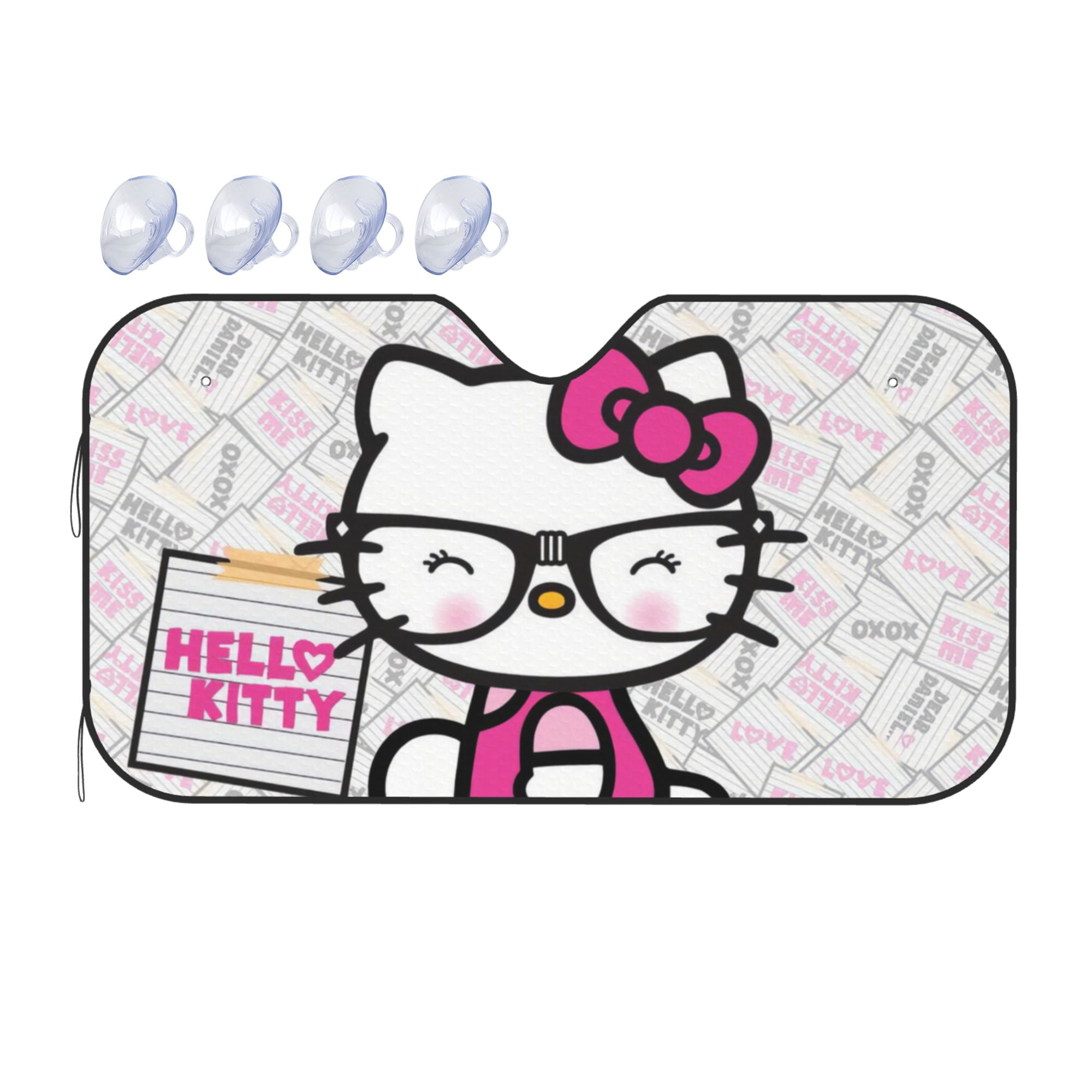 Hello Kitty Car Sun Shade Windshield Sunshade Block Uv Rays Protector
